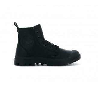 Buty skórzane Palladium Pampa Hi Zip Lth Ess 76888-008 czarne | Butys.pl