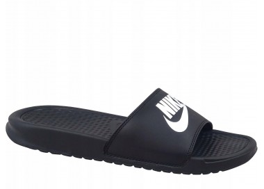 Klapki damskie Nike Benassi JDI 343881-015 czarno-różowe | Butys.pl