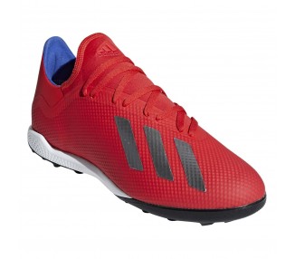 Buty piłkarskie turfy adidas X 18.3 TF BB9399 czerwone | Butys.pl
