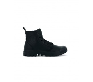 Buty skórzane Palladium Pampa Hi Zip Lth Ess 76888-008 czarne | Butys.pl