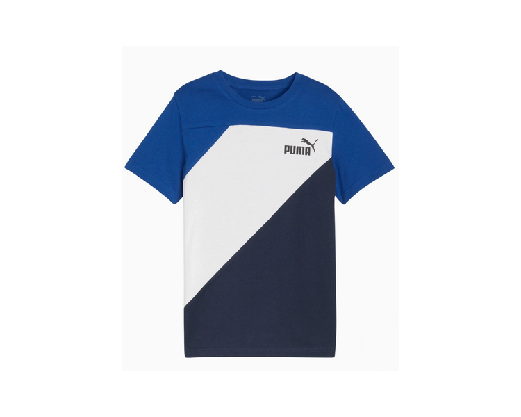 Koszulka dziecięca Puma Power Graphic Tee 679248-14 granatowa | Butys.pl