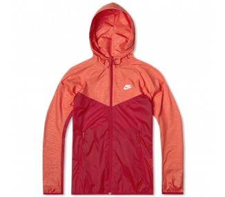 Kurtka wiatrówka męska Nike pomarańczowa z kapturem 612873-696 | Butys.pl