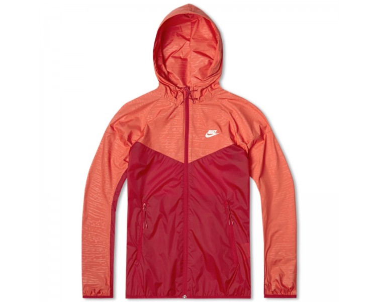 Kurtka wiatrówka męska Nike pomarańczowa z kapturem 612873-696 | Butys.pl