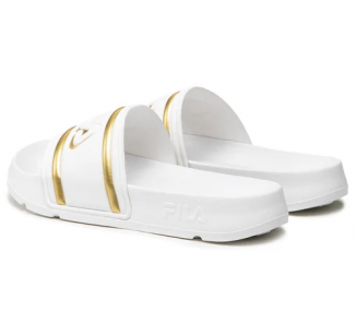 Klapki damskie FILA Morro Bay białe z logo FFW0102.13069 | Butys.pl