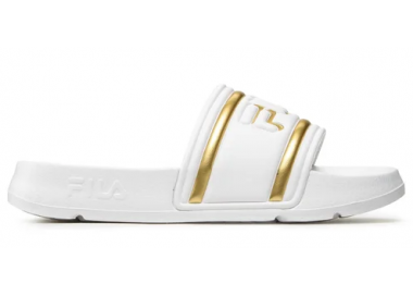 Klapki damskie FILA Morro Bay białe z logo FFW0102.13069 | Butys.pl