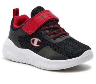 Sneakersy dziecięce Champion Softy czarne na rzep S32454-KK018 | Butys.pl