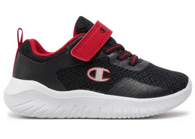 Sneakersy dziecięce Champion Softy czarne na rzep S32454-KK018 | Butys.pl