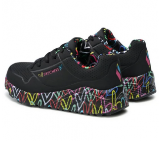 Buty dziecięce młodzieżowe Skechers UNO LITE 314976l-BKMT