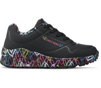 Buty dziecięce młodzieżowe Skechers UNO LITE 314976l-BKMT