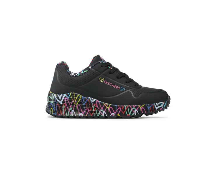 Buty dziecięce młodzieżowe Skechers UNO LITE 314976l-BKMT