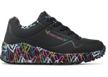 Buty dziecięce młodzieżowe Skechers UNO LITE 314976l-BKMT