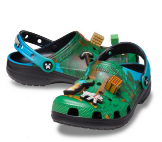 Klapki dziecięce Crocs Minecraft 210830-90H