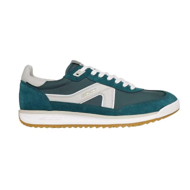 Buty męskie Skechers 254220-GRW zielono-białe | Butys.pl