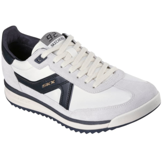 Buty męskie Skechers 254220-WBK biało-czarne | Butys.pl