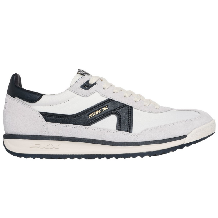 Buty męskie Skechers 254220-WBK biało-czarne | Butys.pl