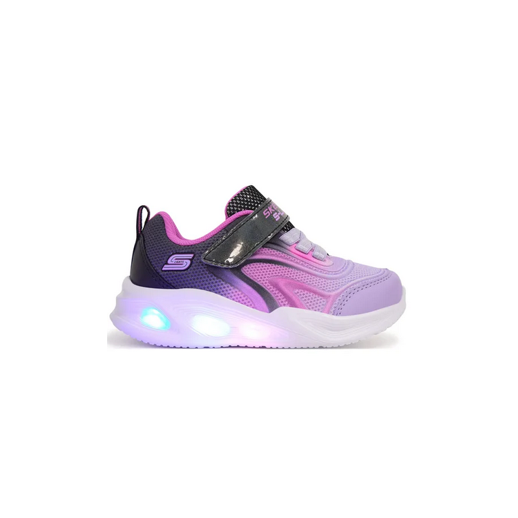 Skechers S-Lights 303713N-BKMT buty dziecięce czarne | świecące sneakersy butys.pl