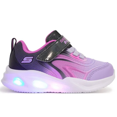 Skechers S-Lights 303713N-BKMT buty dziecięce czarne | świecące sneakersy butys.pl