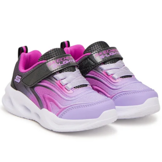 Skechers S-Lights 303713N-BKMT buty dziecięce czarne | świecące sneakersy butys.pl