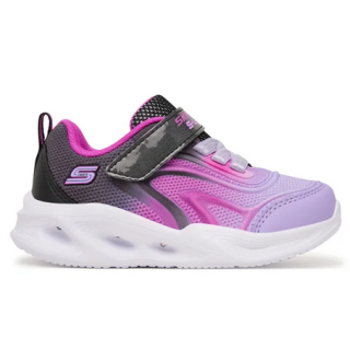 Skechers S-Lights 303713N-BKMT buty dziecięce czarne | świecące sneakersy butys.pl