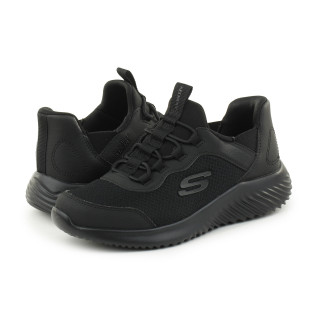 Buty męskie Skechers Slade Quinto 210810-BLU niebieskie | Butys.pl