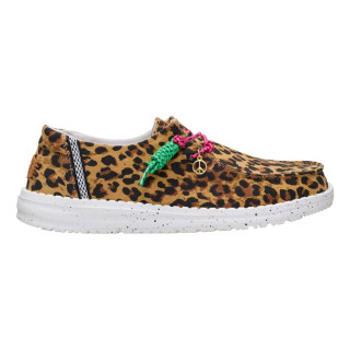 HEY DUDE WENDY 45215-90L – Lekkie Mokasyny Damskie Leopard | Butys.pl