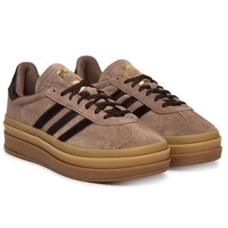 Buty damskie Adidas Gazelle Bold IH4202 Brązowe  sneakersy na platformie | Butys.pl