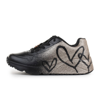 Buty Skechers Uno Lite Junior 310814L-BKRG w serca wygodne | Butys.pl